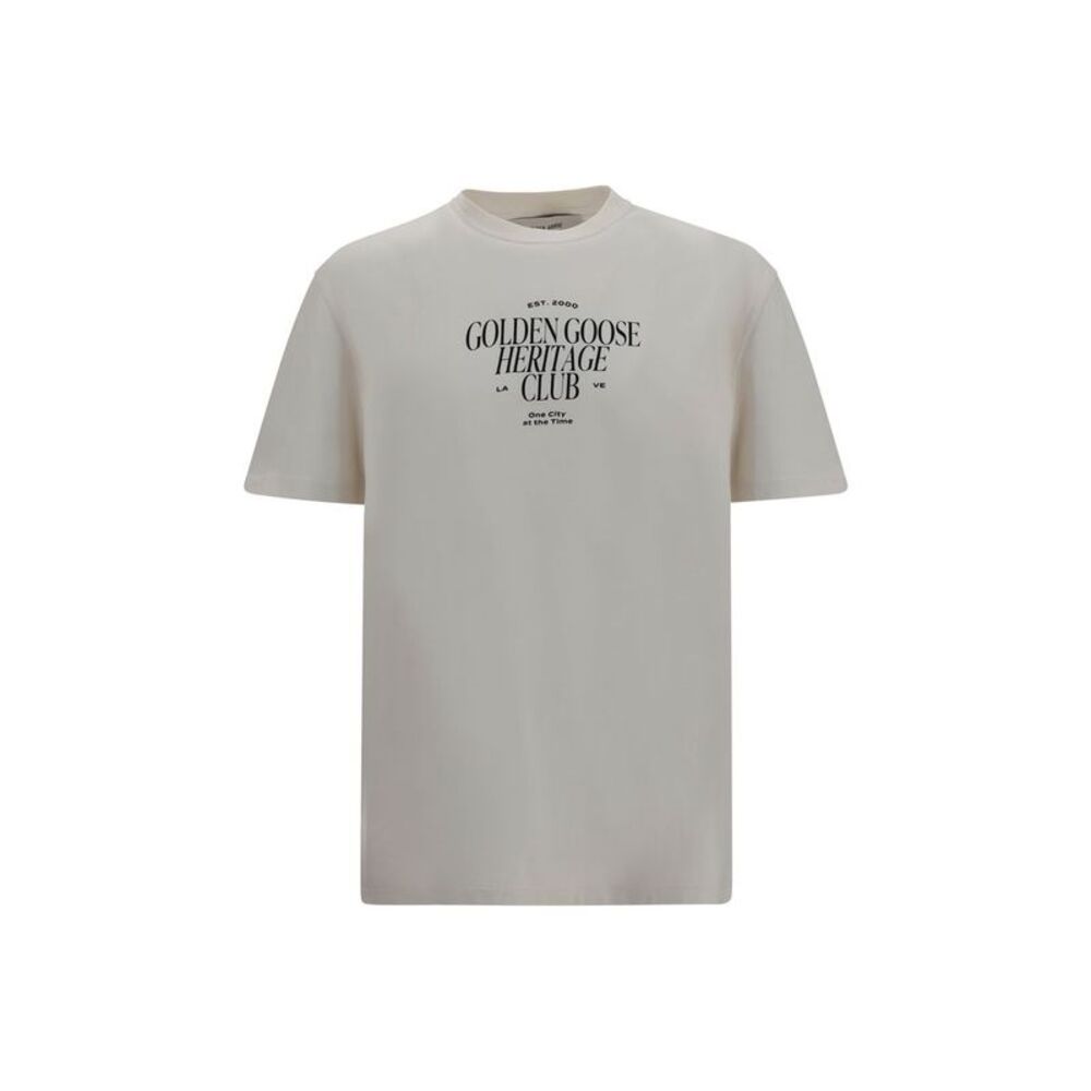 Golden Goose White Cotton Men's T-Shirt